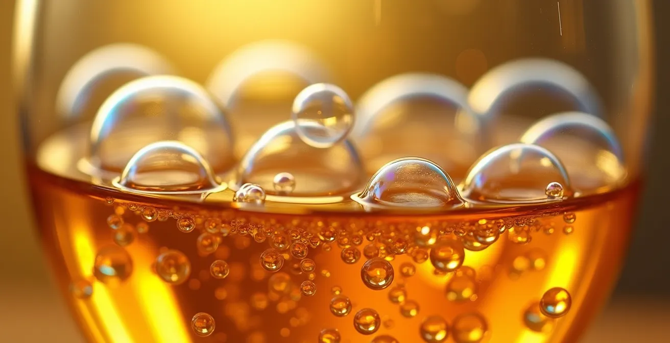 Microscopic view of fat tissue releasing inflammatory molecules