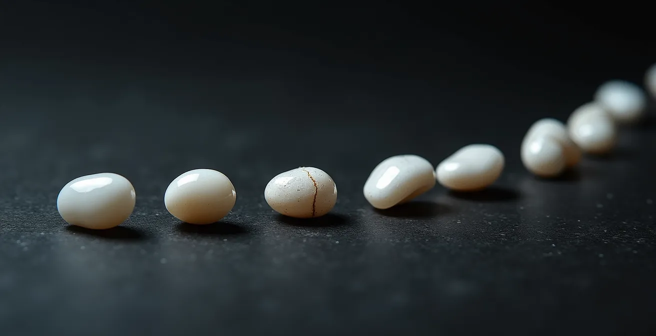 Visual timeline showing 30-day ear mite lifecycle stages from egg to adult