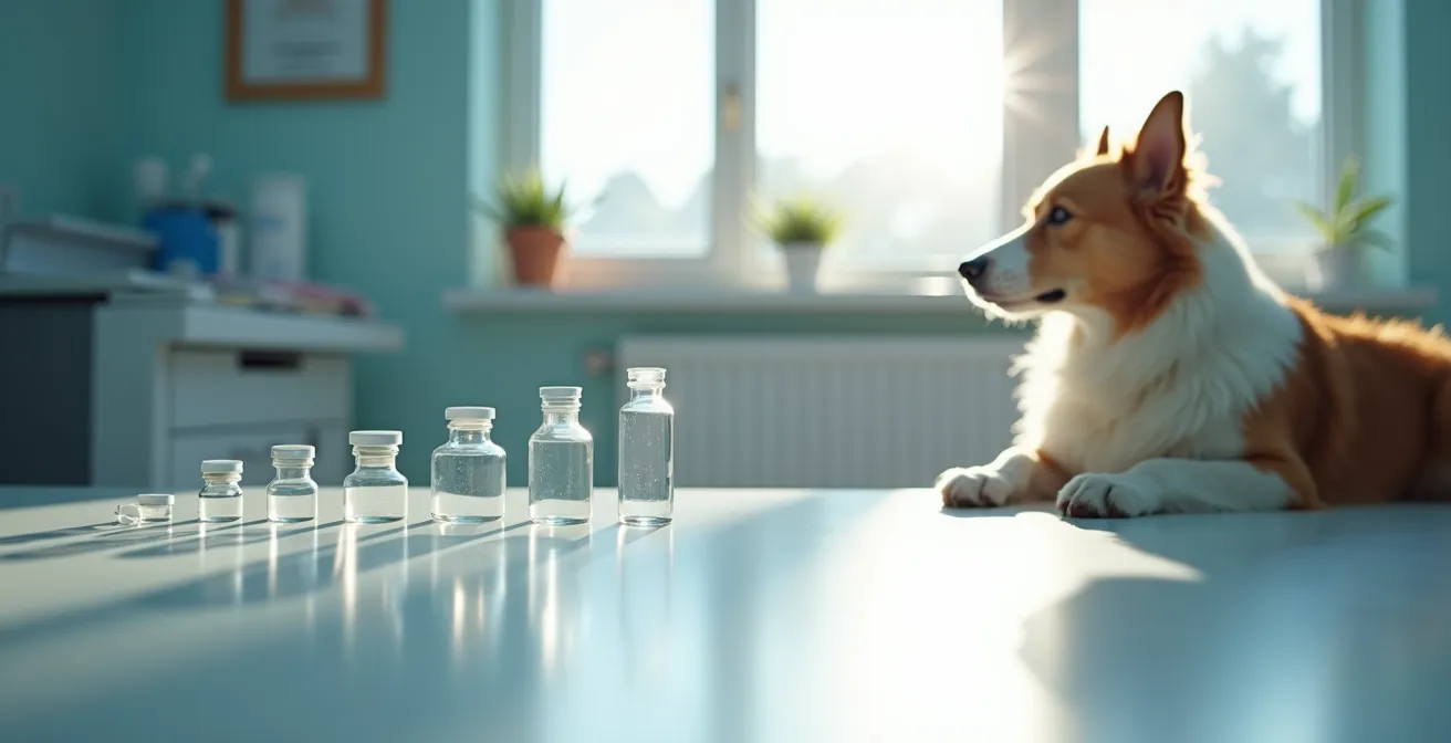 Timeline visualization showing disease progression in senior dogs